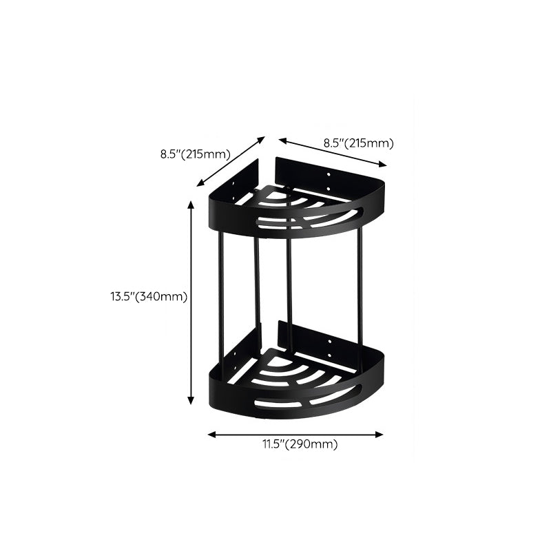 Siopsrl| Modern Bathroom Accessory Set Bath Shelf Towel Holder Matte Black Bath Hardware Set