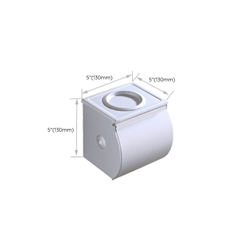Siopsrl| Silver Contemporary Bathroom Hardware Set Stainless Steel Aluminum Bathroom Set