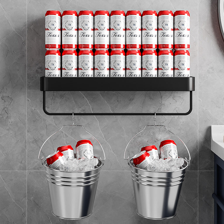 Siopsrl| Contemporary Bathroom Accessories Hardware Set Aluminum Bathroom Shelf