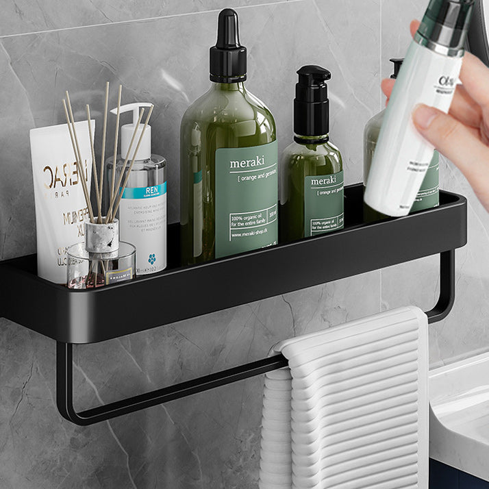 Siopsrl| Contemporary Bathroom Accessories Hardware Set Aluminum Bathroom Shelf