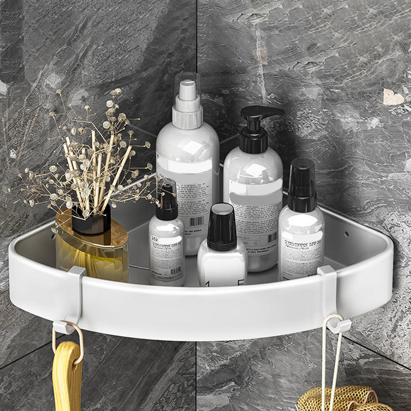 Siopsrl| Modern Black-White Metal Bath Hardware Set Bath Shelf Bathroom Hardware Set