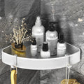 Siopsrl| Modern Black-White Metal Bath Hardware Set Bath Shelf Bathroom Hardware Set