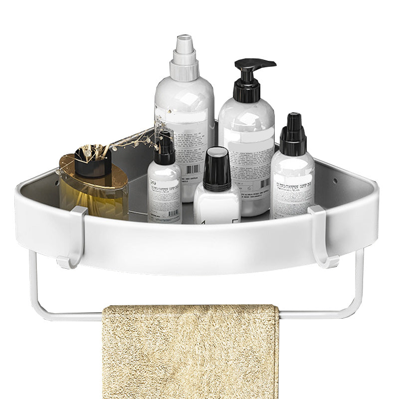 Siopsrl| Modern Black-White Metal Bath Hardware Set Bath Shelf Bathroom Hardware Set
