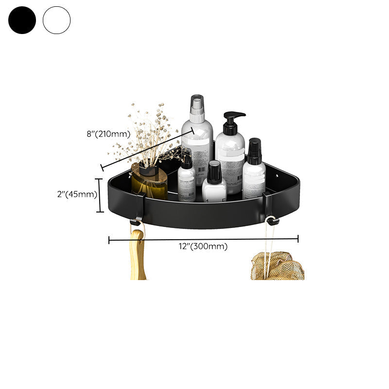 Siopsrl| Modern Black-White Metal Bath Hardware Set Bath Shelf Bathroom Hardware Set