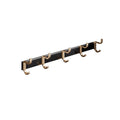 Siopsrl| Black and Brass Bathroom Hardware Set Modern Stainless Steel Bathroom Shelf/Towel Holder/Paper Holder