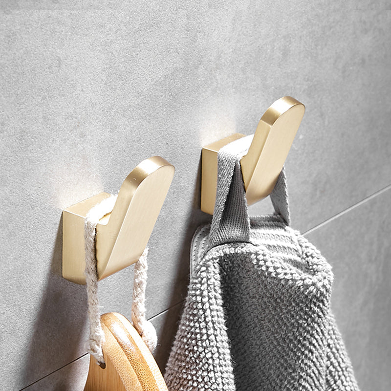 Siopsrl| Brushed Brass Bathroom Hardware Set Retro Golden Bathroom Accessories Set