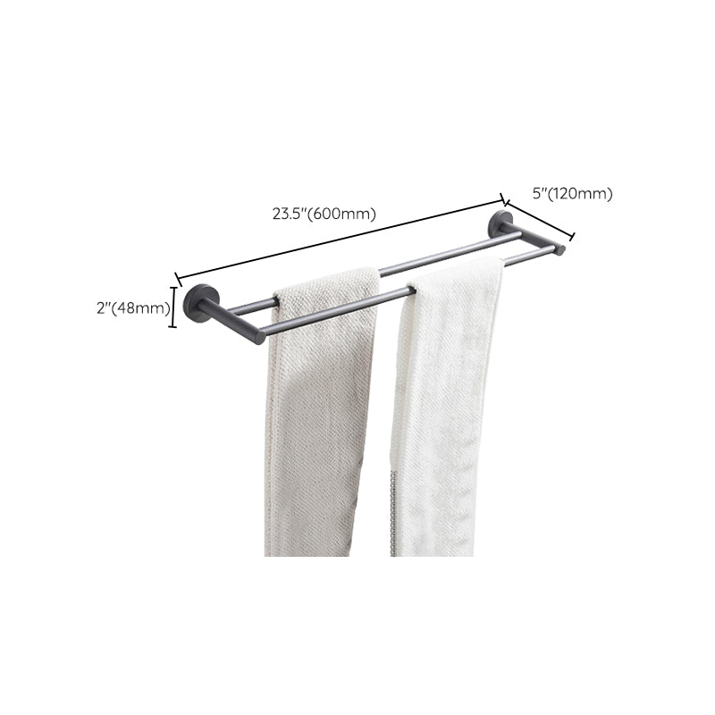 Siopsrl| Traditional Gray Brass Bathroom Hardware Set Towel Bar Bathroom Hardware Set