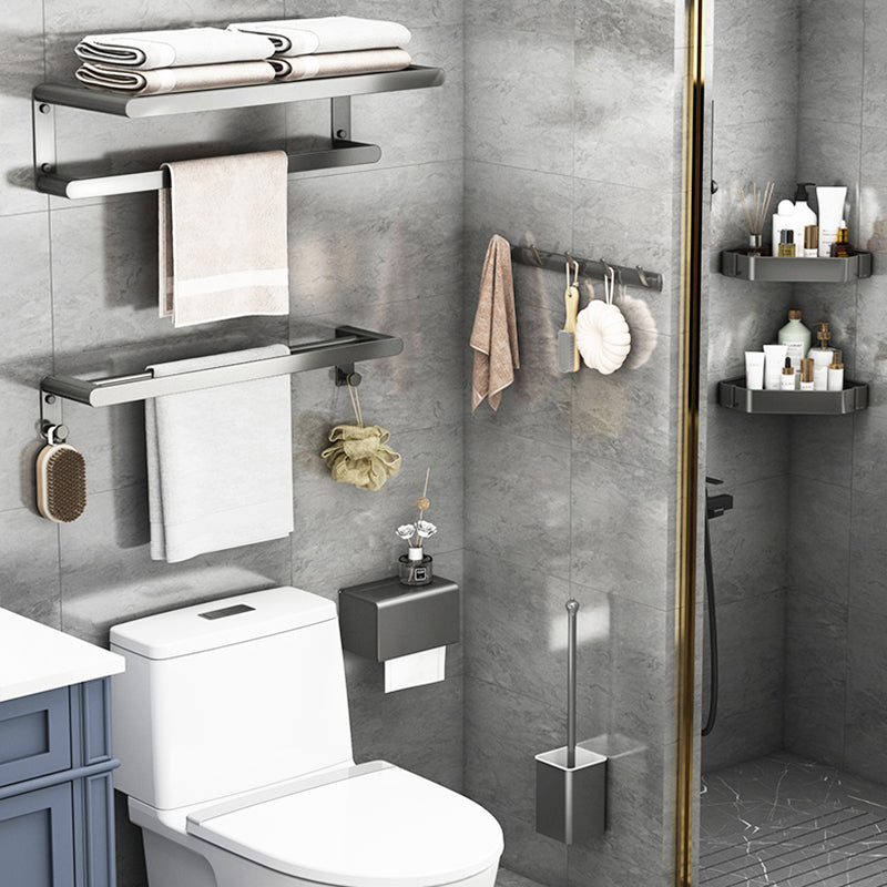 Siopsrl| Matte Gray Bathroom Hardware Set Modern Bathroom Accessories Set