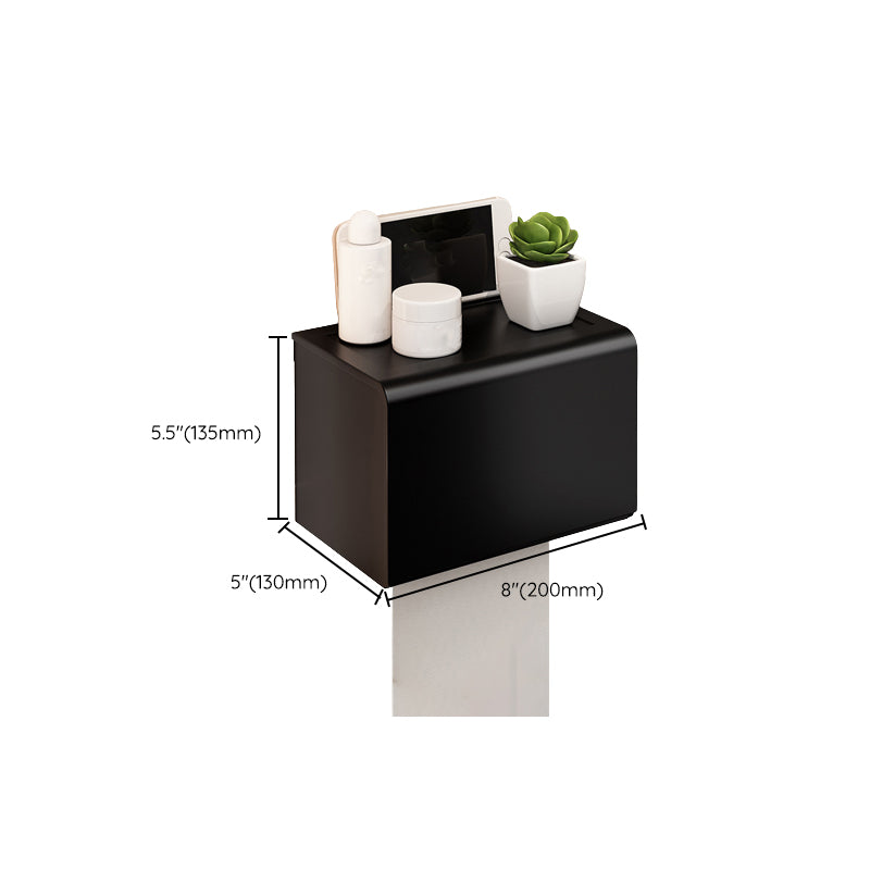 Siopsrl| Modern Bathroom Set with Bath Shelf/Towel Holder & Paper Holder Black Bathroom Hardware