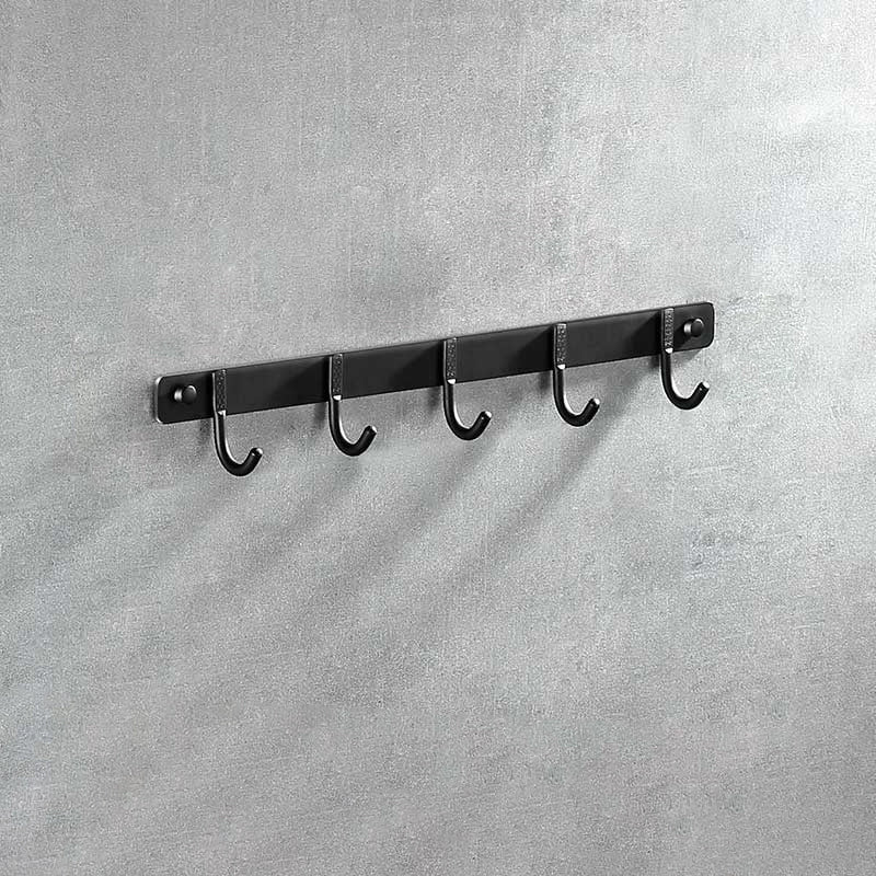 Siopsrl| Modern Aluminum Bathroom Hardware Set Black Bathroom Accessory Set