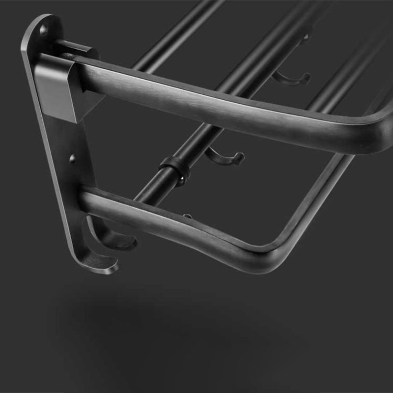Siopsrl| Modern Aluminum Bathroom Hardware Set Black Bathroom Accessory Set