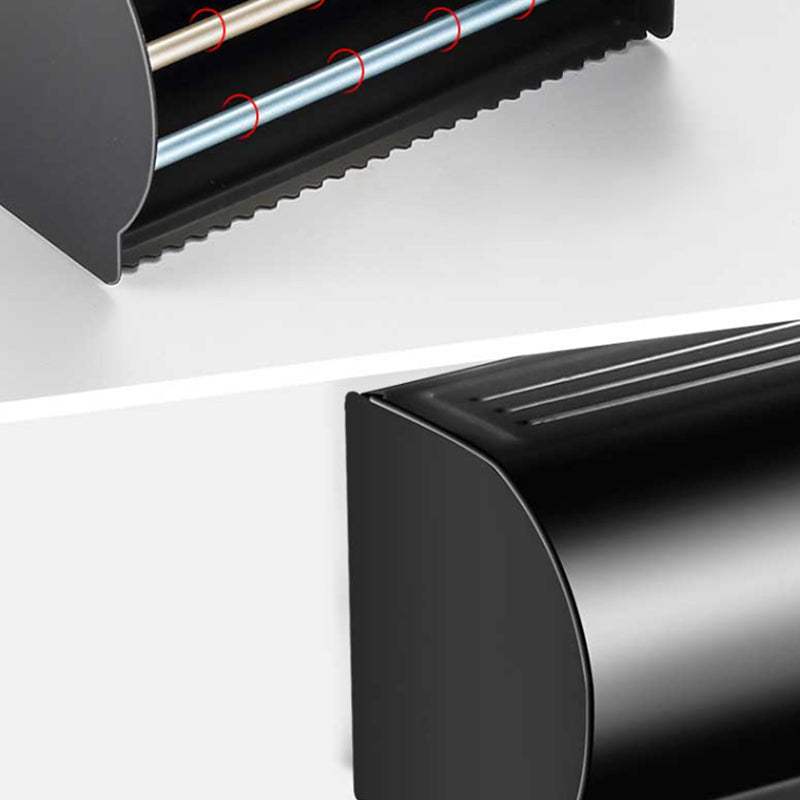 Siopsrl| Modern Aluminum Bathroom Hardware Set Black Bathroom Accessory Set