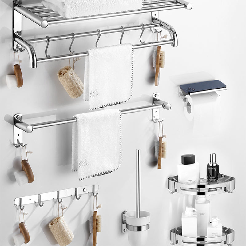 Siopsrl| Modern Bathroom Accessory Set Stainless Steel Bathroom Shelf Bathroom Set