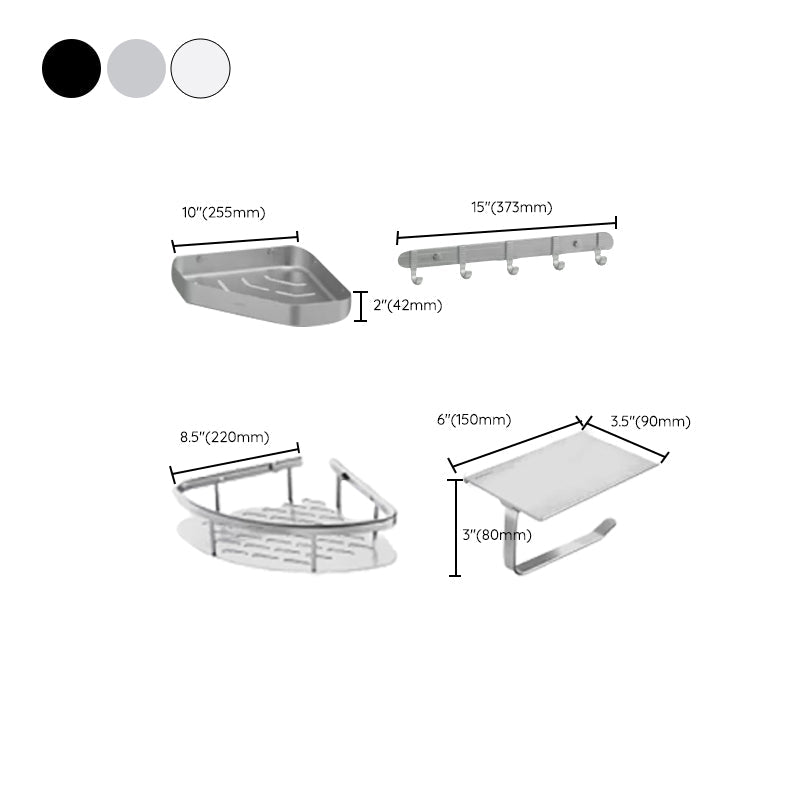 Siopsrl| Modern Bathroom Accessories Set Paper Holder Bathroom Shelf Bath Hardware Set