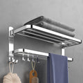 Siopsrl| Contemporary Chrome Bathroom Hardware Set Polished Chrome Bathroom Set Made of Stainless Steel