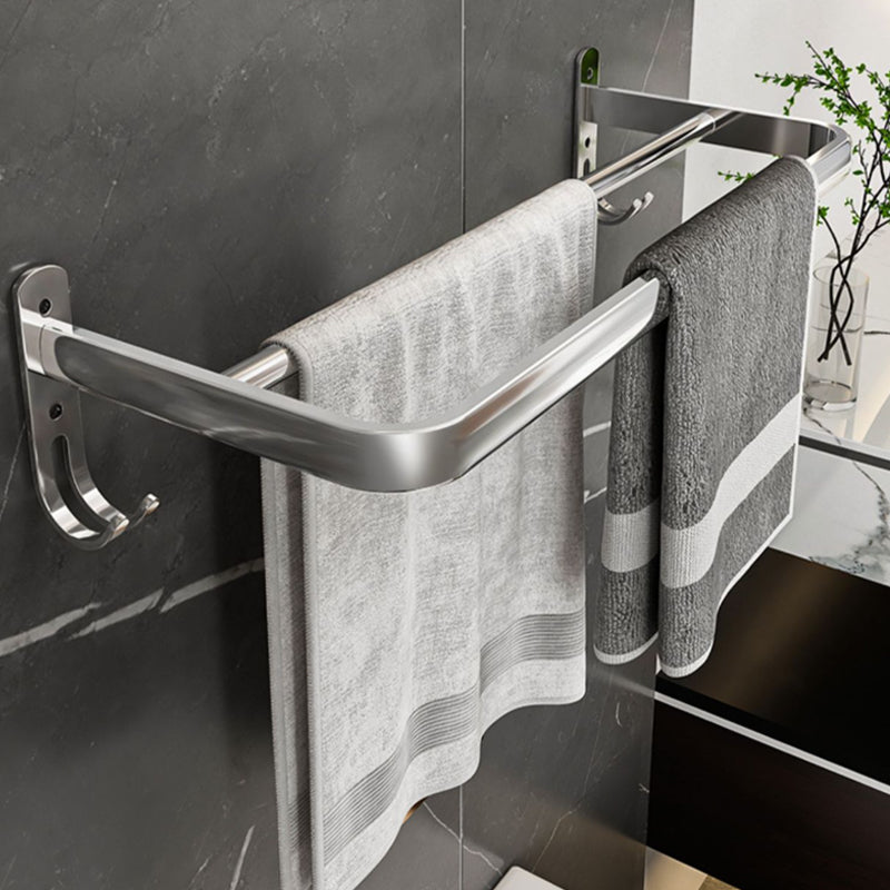 Siopsrl| Contemporary Chrome Bathroom Hardware Set Polished Chrome Bathroom Set Made of Stainless Steel