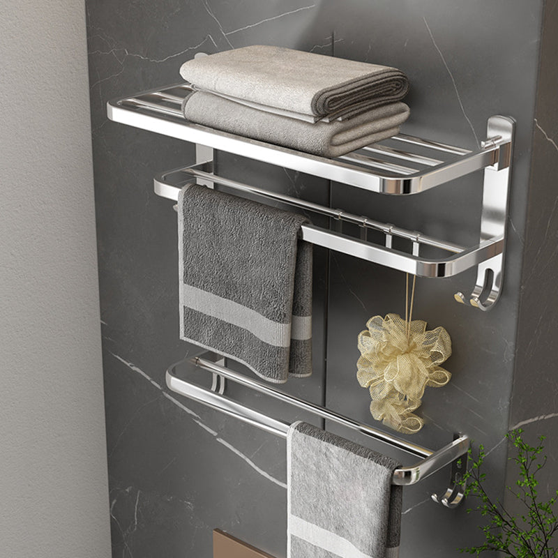 Siopsrl| Contemporary Chrome Bathroom Hardware Set Polished Chrome Bathroom Set Made of Stainless Steel