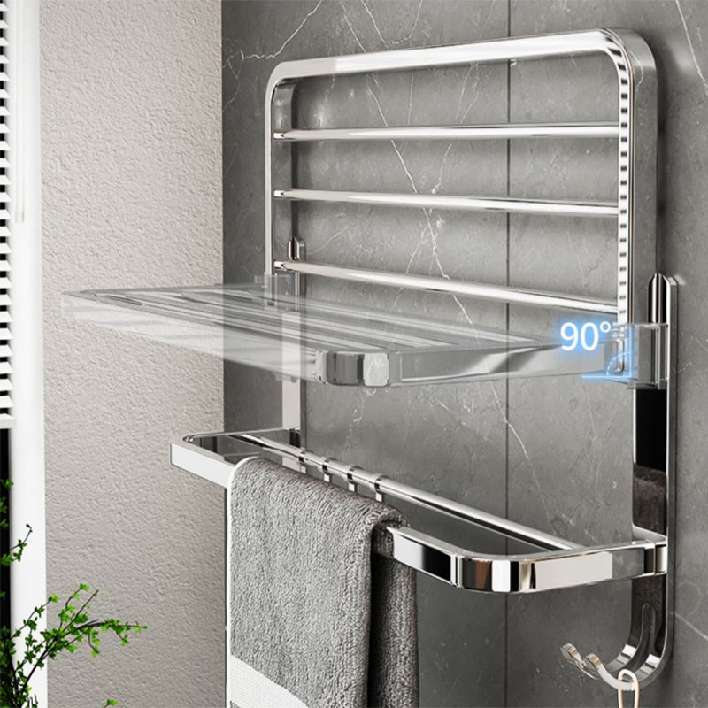 Siopsrl| Contemporary Chrome Bathroom Hardware Set Polished Chrome Bathroom Set Made of Stainless Steel