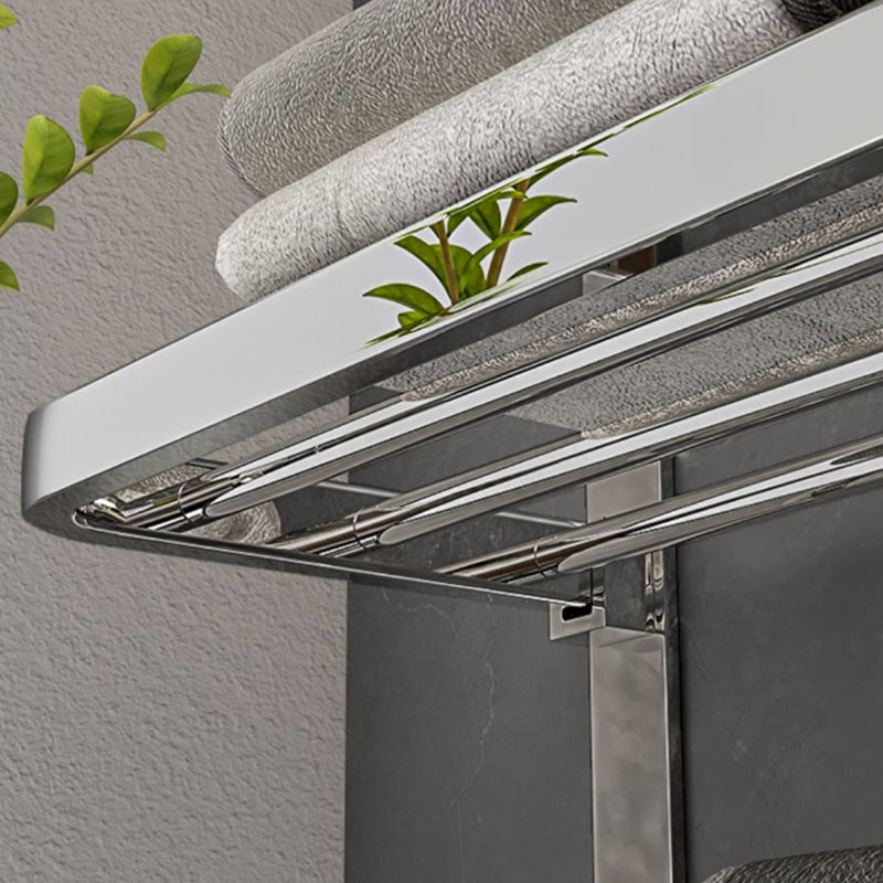 Siopsrl| Contemporary Chrome Bathroom Hardware Set Polished Chrome Bathroom Set Made of Stainless Steel