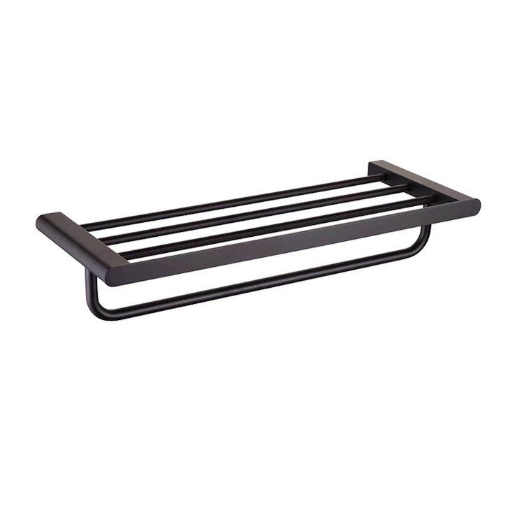 Siopsrl| 5-piece modern bathroom accessory set made of stainless steel with towel rail/robe hooks/toilet paper holder