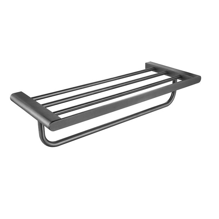 Siopsrl| 5-piece modern bathroom accessory set made of stainless steel with towel rail/robe hooks/toilet paper holder