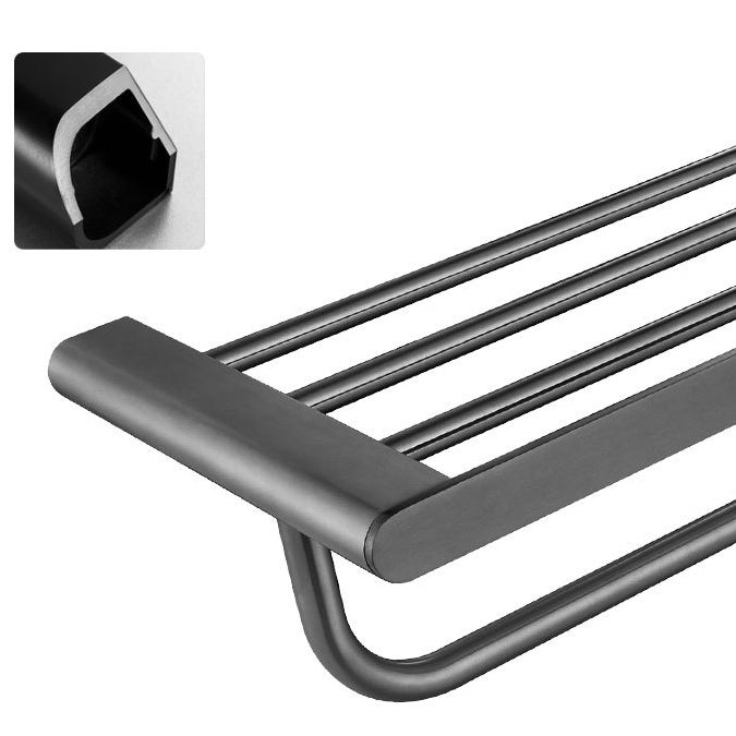 Siopsrl| 5-piece modern bathroom accessory set made of stainless steel with towel rail/robe hooks/toilet paper holder