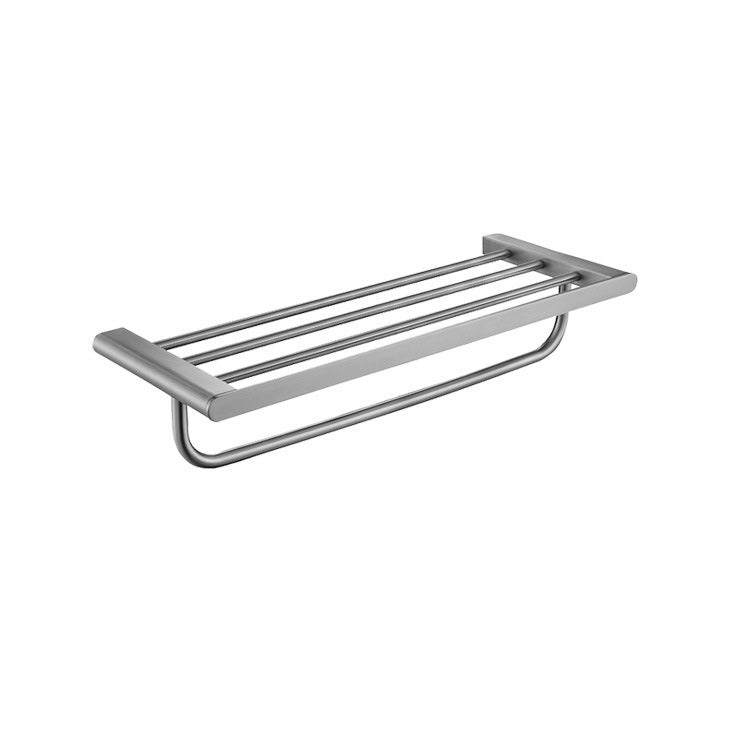 Siopsrl| 5-piece modern bathroom accessory set made of stainless steel with towel rail/robe hooks/toilet paper holder