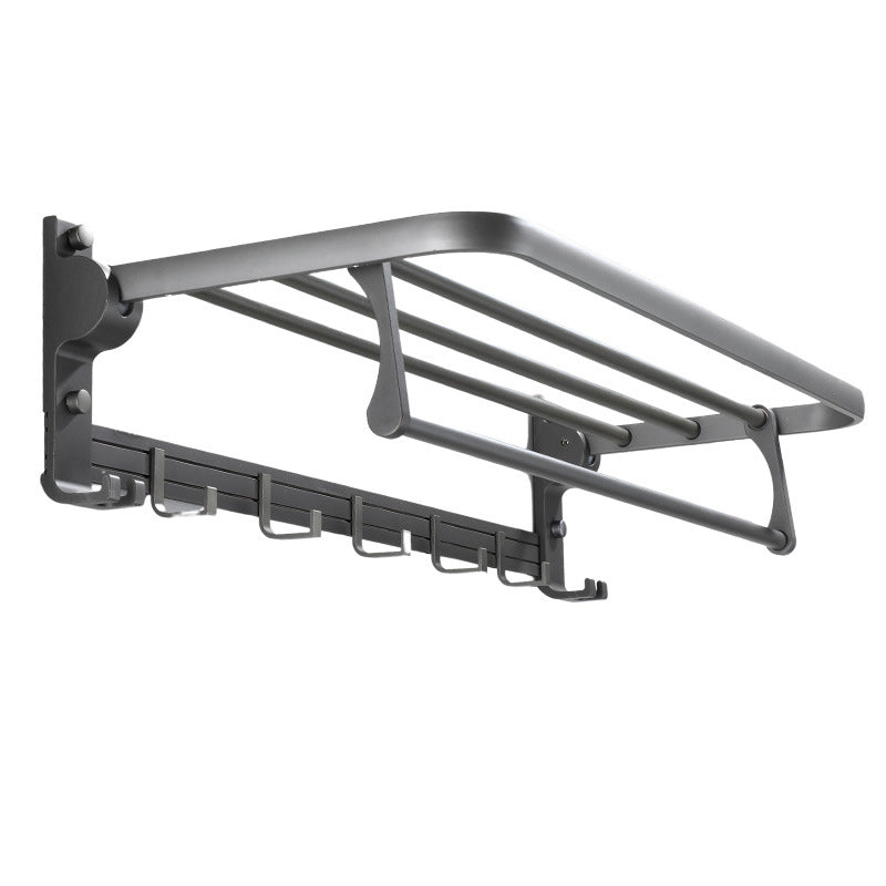 Siopsrl| Contemporary Gray Bathroom Hardware Set Bathroom Shelf/Towel Bar Including Bathroom Set