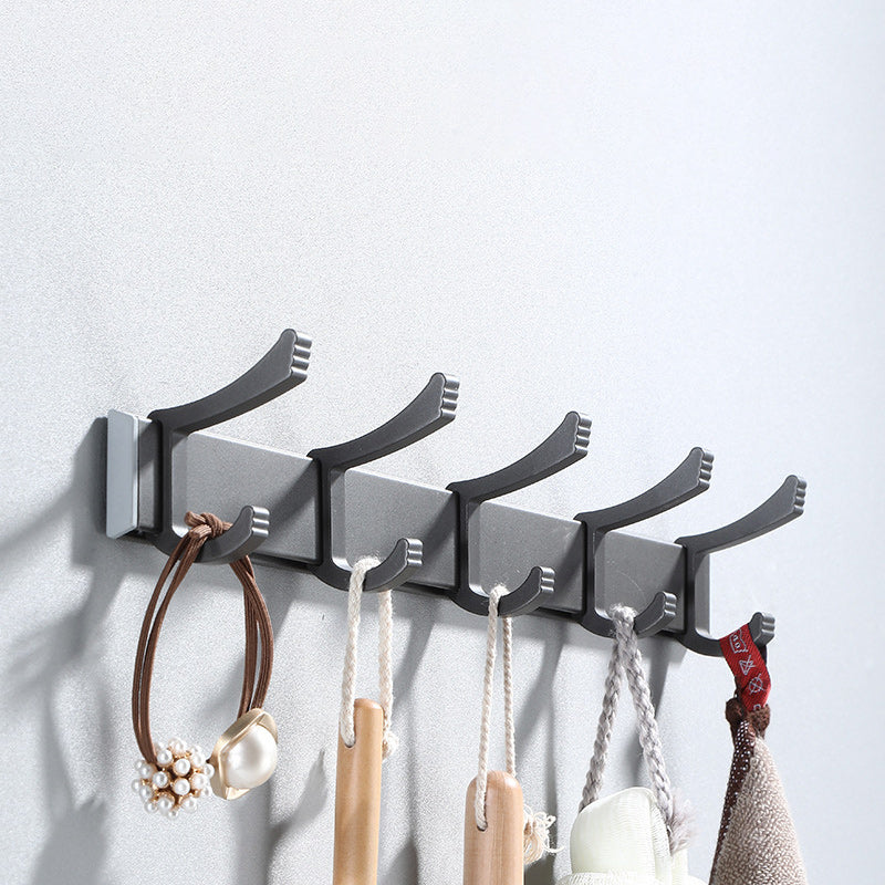 Siopsrl| Contemporary Gray Bathroom Hardware Set Bathroom Shelf/Towel Bar Including Bathroom Set
