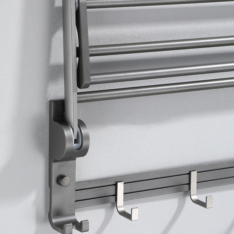 Siopsrl| Contemporary Gray Bathroom Hardware Set Bathroom Shelf/Towel Bar Including Bathroom Set