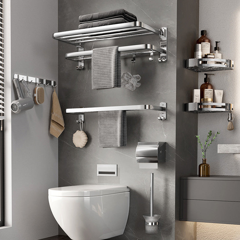 Siopsrl| Modern Bathroom Accessory Set Paper Holder Bathroom Shelf Stainless Steel Bathroom Hardware