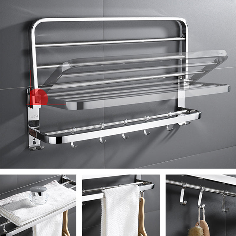 Siopsrl| Silver/Black Bathroom Hardware Set Modern Bathroom Accessories Hardware Set