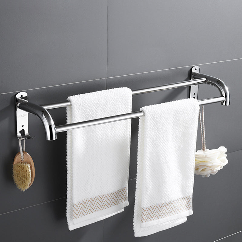 Siopsrl| Silver/Black Bathroom Hardware Set Modern Bathroom Accessories Hardware Set