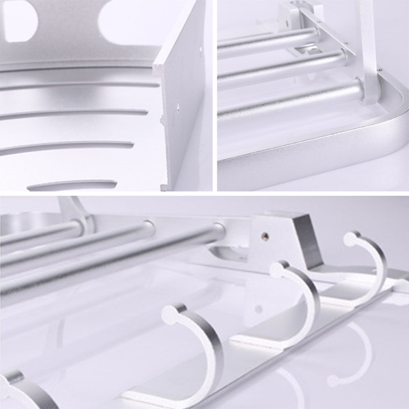 Siopsrl| 6-piece modern bathroom hardware set made of aluminum with towel holder/paper holder