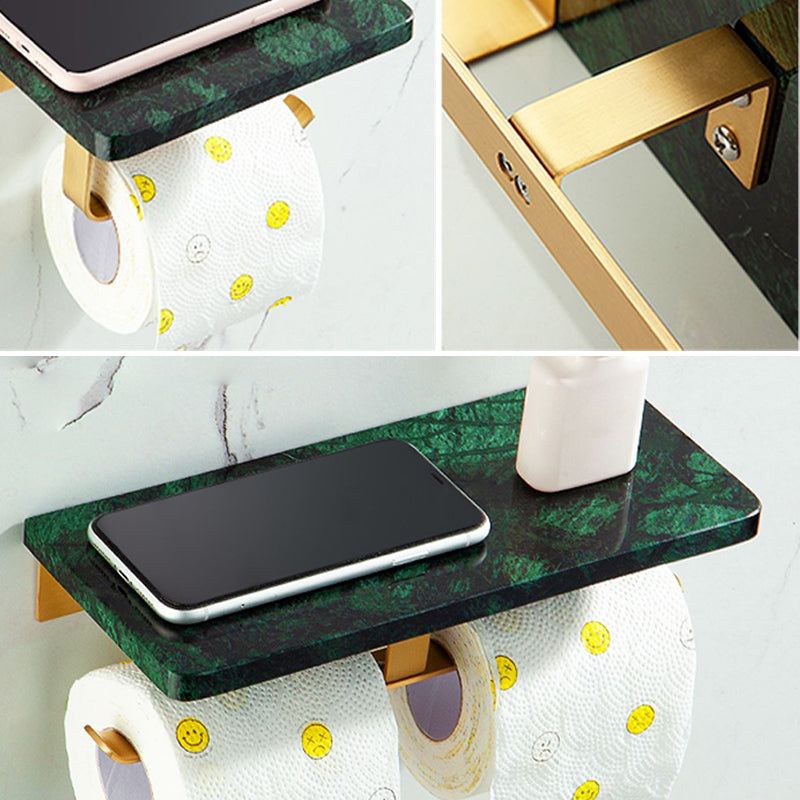 Siopsrl| Golden Bath Hardware Set Brass & Marble Bathroom Accessories Set