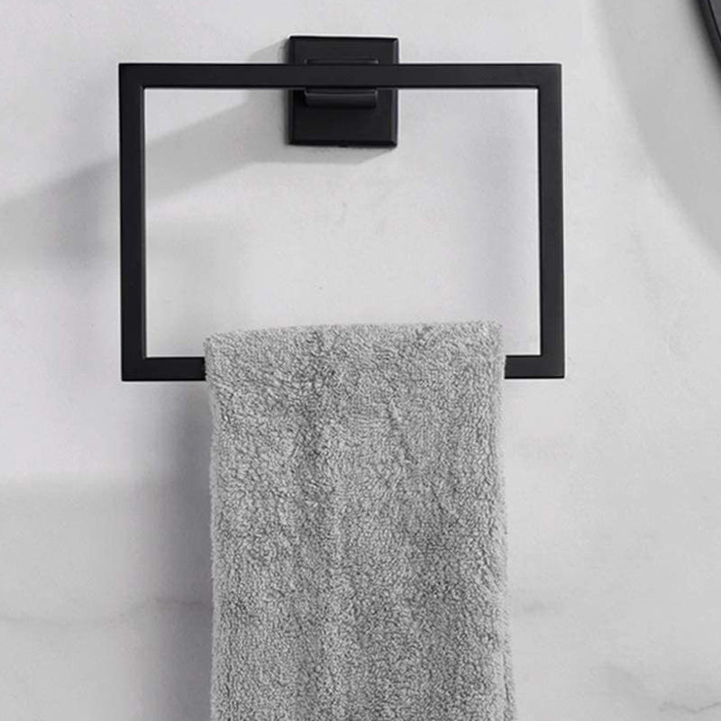 Siopsrl| 7-piece bathroom accessory set made of stainless steel with paper holder/robe hook/towel ring bar
