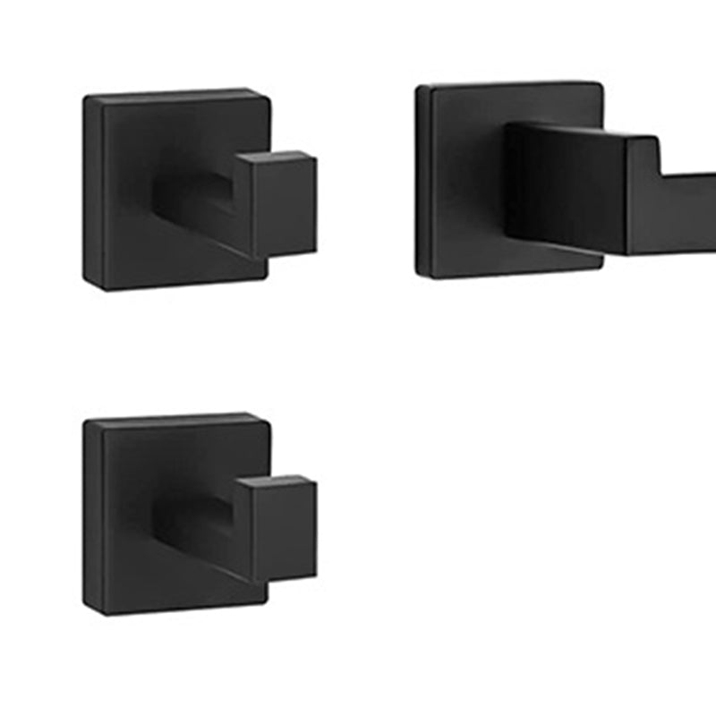 Siopsrl| 7-piece bathroom accessory set made of stainless steel with paper holder/robe hook/towel ring bar