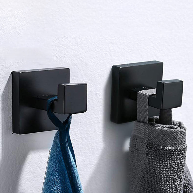 Siopsrl| 7-piece bathroom accessory set made of stainless steel with paper holder/robe hook/towel ring bar