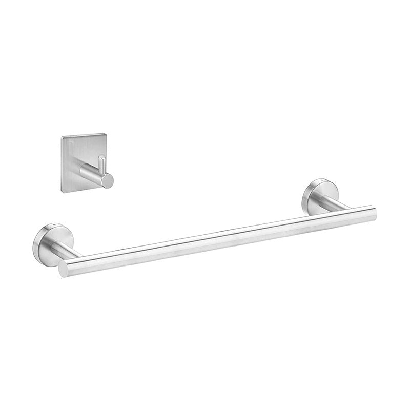 Siopsrl| 7-piece bathroom accessory set made of stainless steel with paper holder/robe hook/towel ring bar