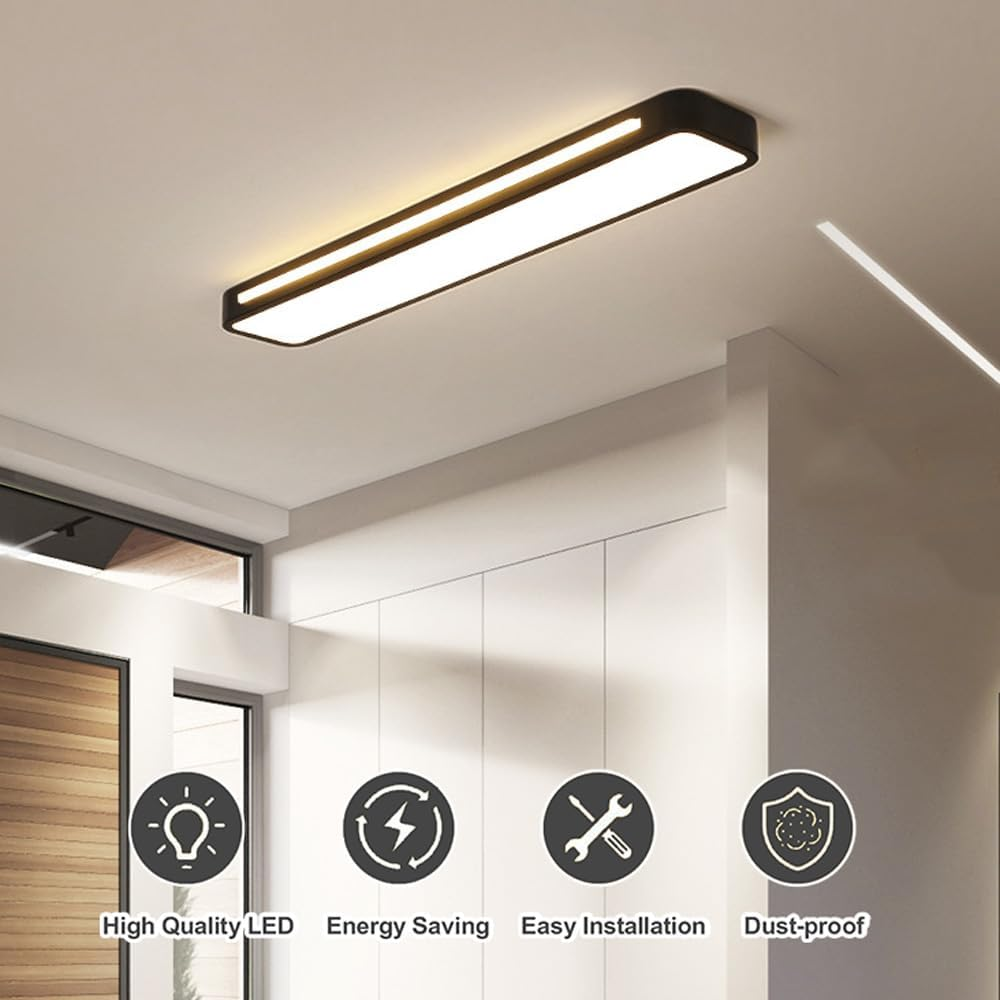 Siopsrl| Nordic Minimalist Long LED Ceiling Light Fixture