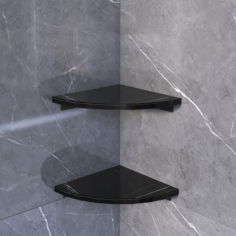 Siopsrl| 3-piece modern bathroom accessory set marble and metal bathroom shelf