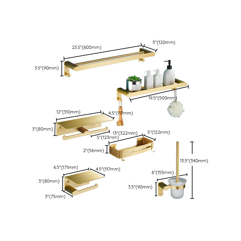 Siopsrl| Traditional Bathroom Accessory Hardware Set Gold Bathroom Accessory Set