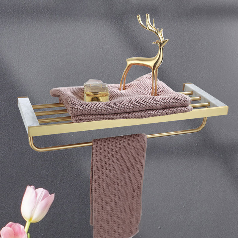 Siopsrl| Polished Brass Bathroom Accessory Set Marble Bathroom Hardware