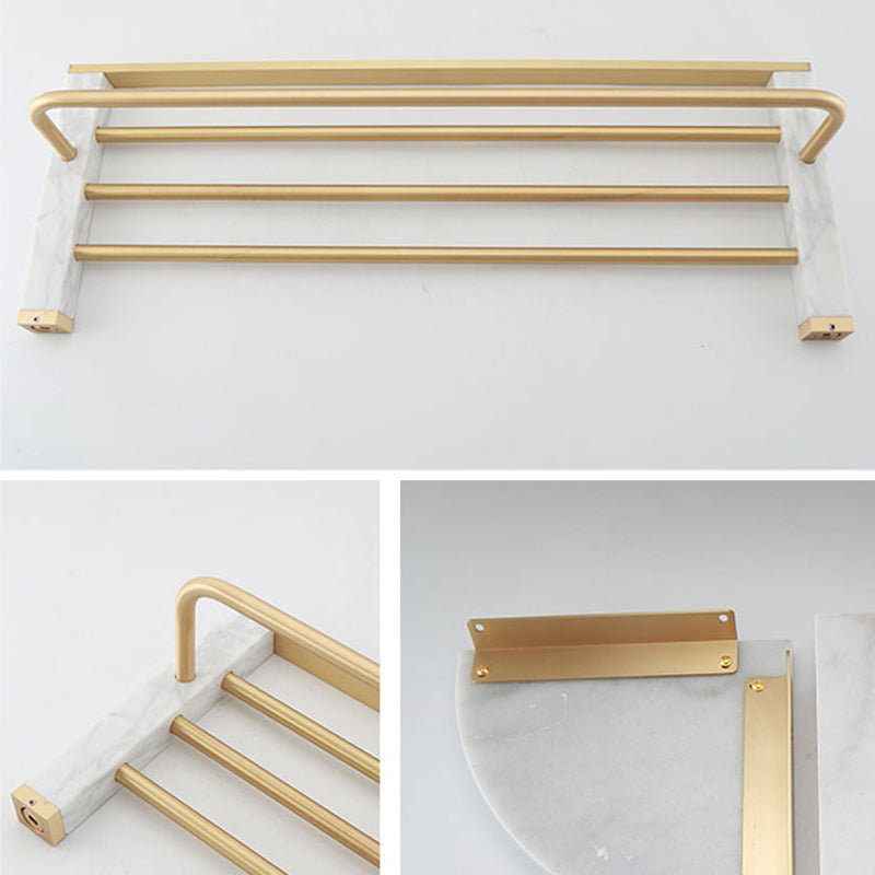 Siopsrl| Polished Brass Bathroom Accessory Set Marble Bathroom Hardware