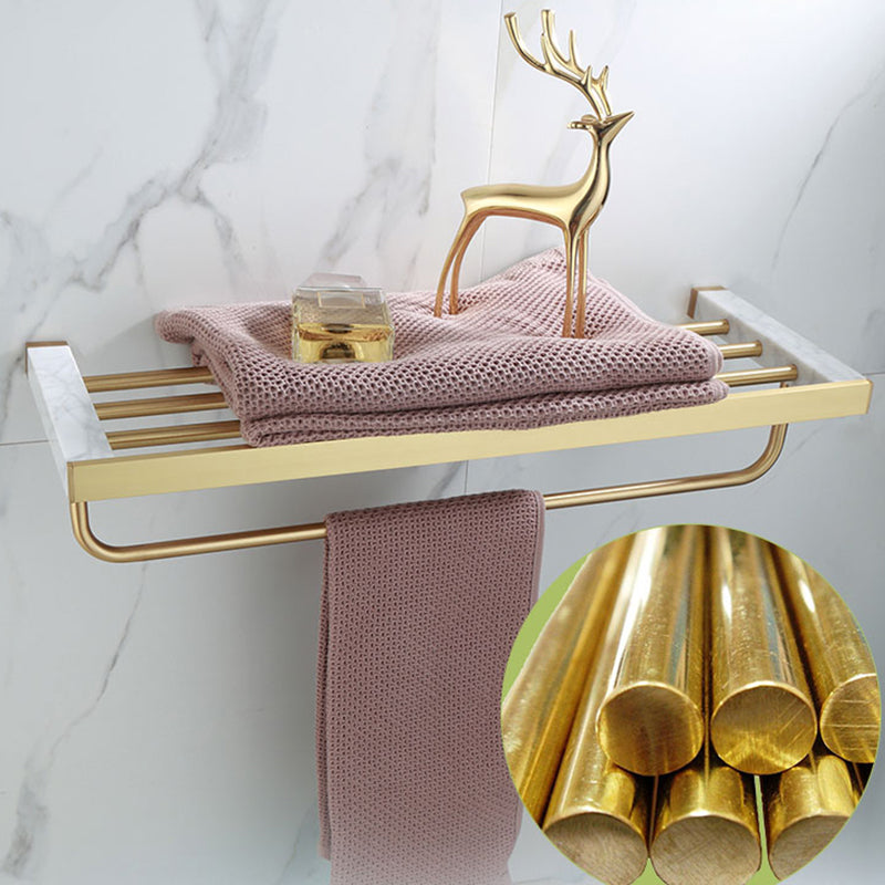Siopsrl| Polished Brass Bathroom Accessory Set Marble Bathroom Hardware