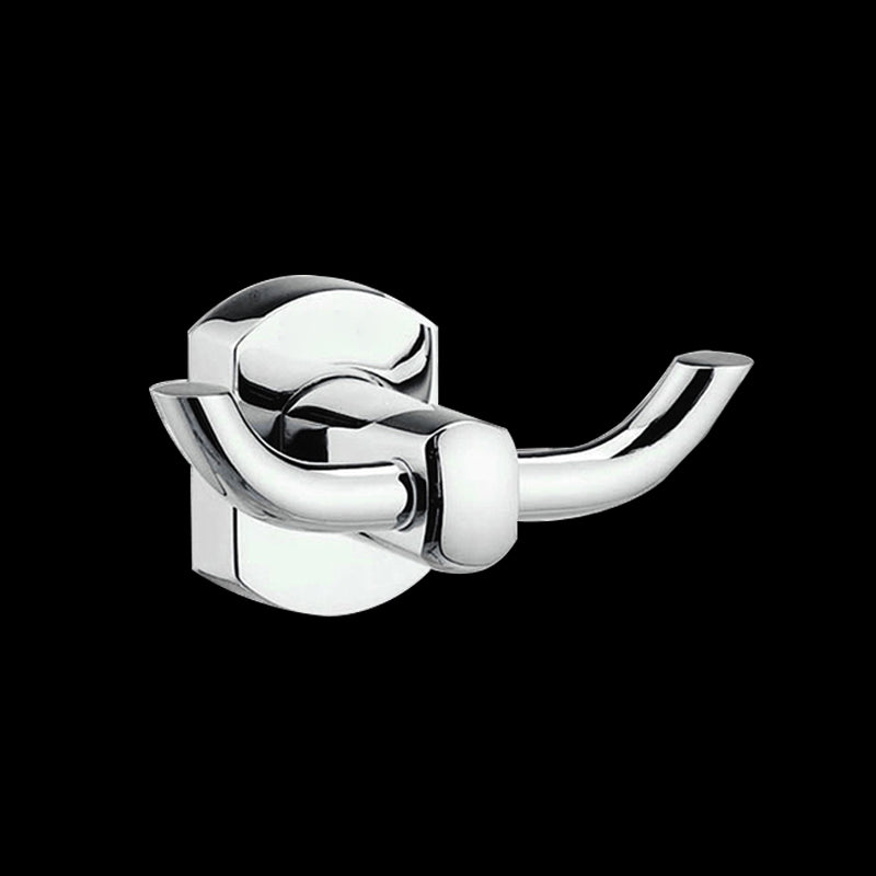 Siopsrl| Contemporary Bathroom Accessories Hardware Set in Silver Metal