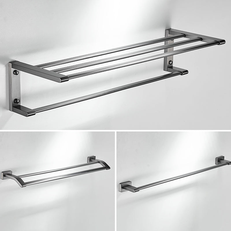 Siopsrl| Matte Gray Bathroom Set Metal Bathroom Accessories Hardware Set