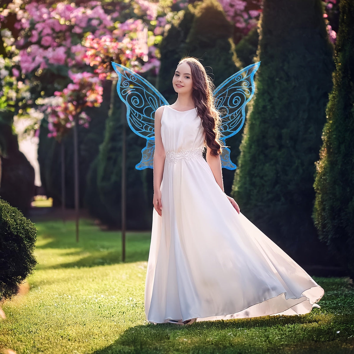 Siopsrl| Girls Magical Halloween Fairy Costume Set | Wings Wand Ears