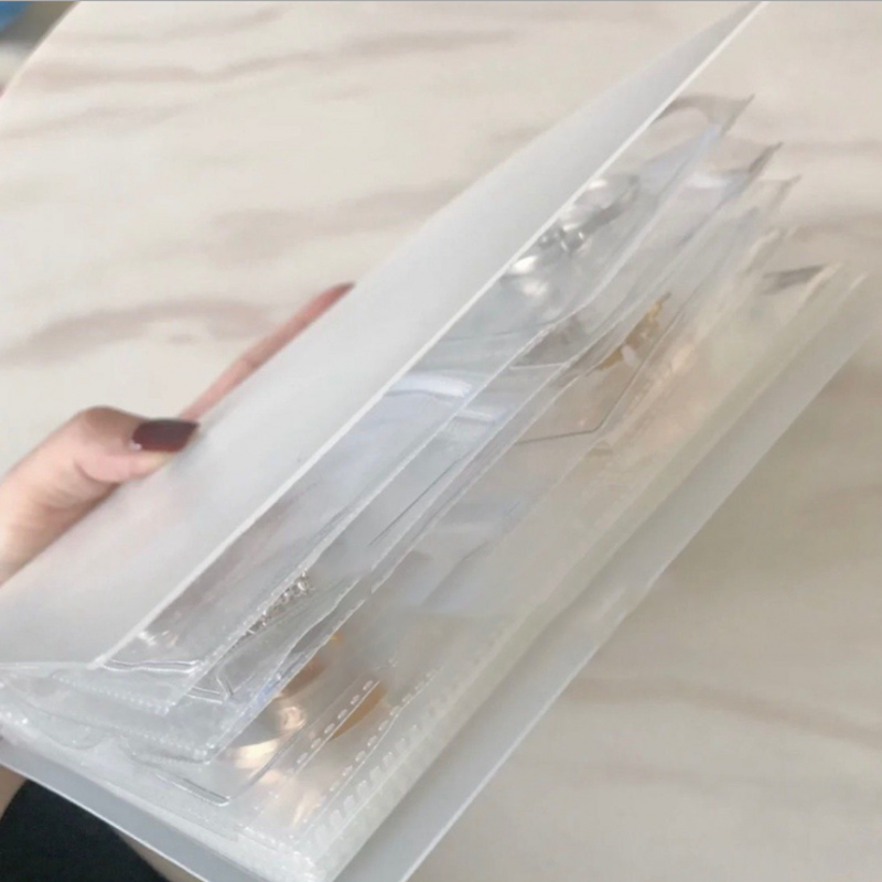 Siopsrl| Simple transparent jewelry album storage bag