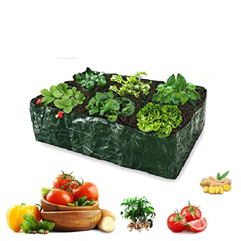 Siopsrl| Planting bag with multiple compartments – Robust garden storage for plants and herbs